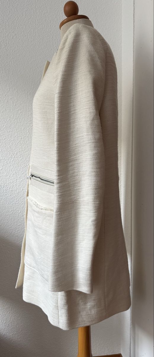 Maje Cappotti: Manteau MAJE, crème, taille M, lin coton  – Usato da Morges venduto da sandy069 2