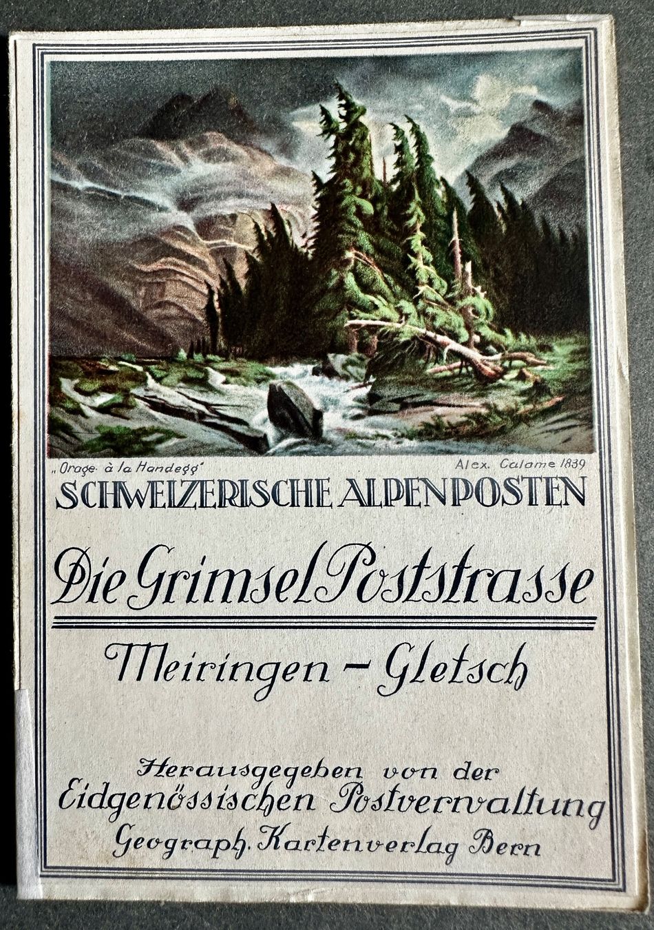 Cartine & Atlanti: Schweizerische Alpenposten: Die Grimsel-Poststrasse – Usato da Zürich venduto da allp