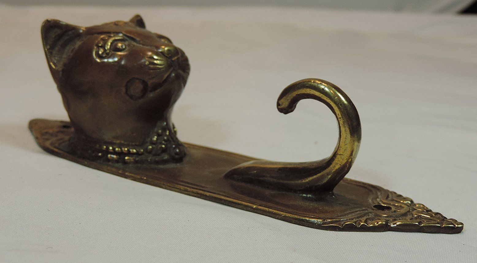 Guardaroba: Katzenkopf Kleiderhaken aus Messing – Usato da Duggingen venduto da doogbua 2