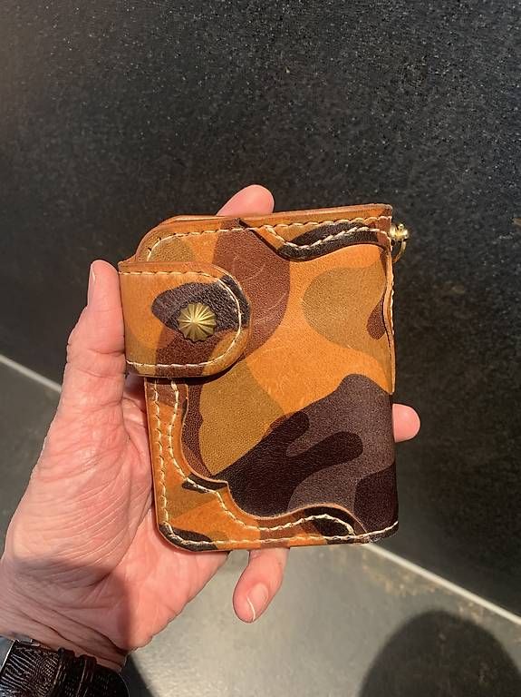Portafogli: Leder Biker-Wallet im Camouflage-Style – Usato da Uttigen venduto da Bartolin78 3