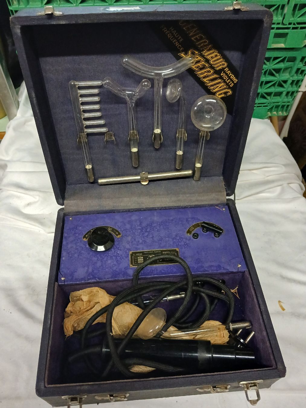 Messen: Hochfrequenzgenerator E. Hess Basel Sterling antik Set – Gebraucht aus Belp von Guadalupe84
