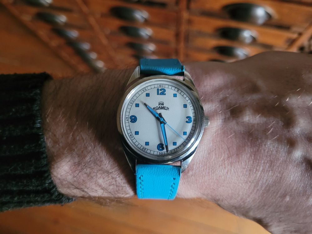 Montre Mécanique Vintage Roamer à Réparer - Mouvement Manuel, Petite Seconde - Pour Collectionneur