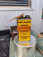 Hans Maurer Automobilöl Ricinol Obenöl Dose Däniken alt
