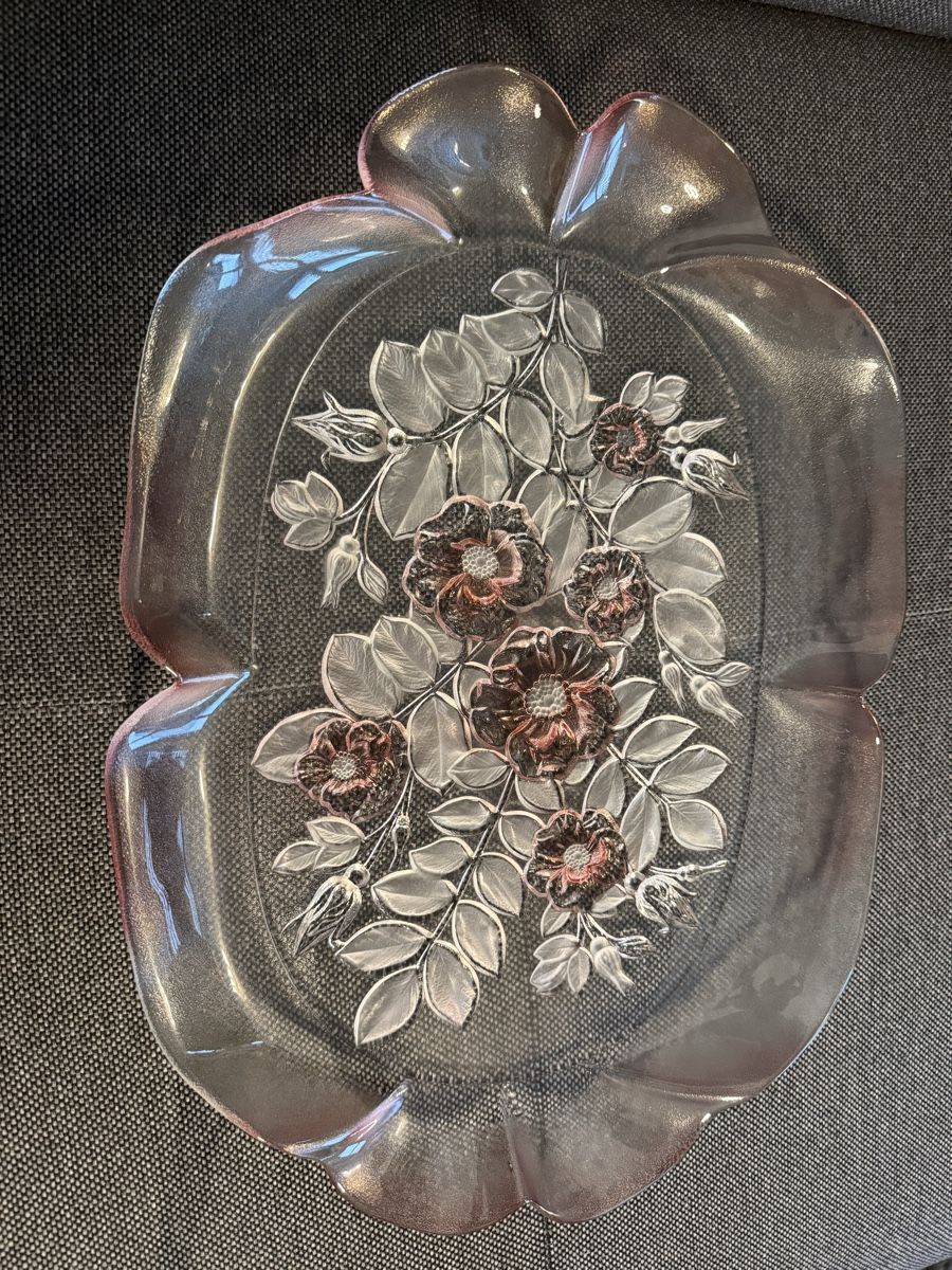 Walther Glas Plateaux: Waltherglas Servierplatten Rosé Blumenmuster – D'occasion à Buchs SG par and_d8tp 8