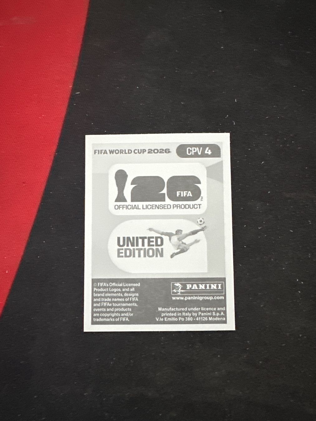 Panini FIFA WM 2026 Sticker - CPV 4 (Gebraucht) in Sulz AG für CHF 0.6 ...