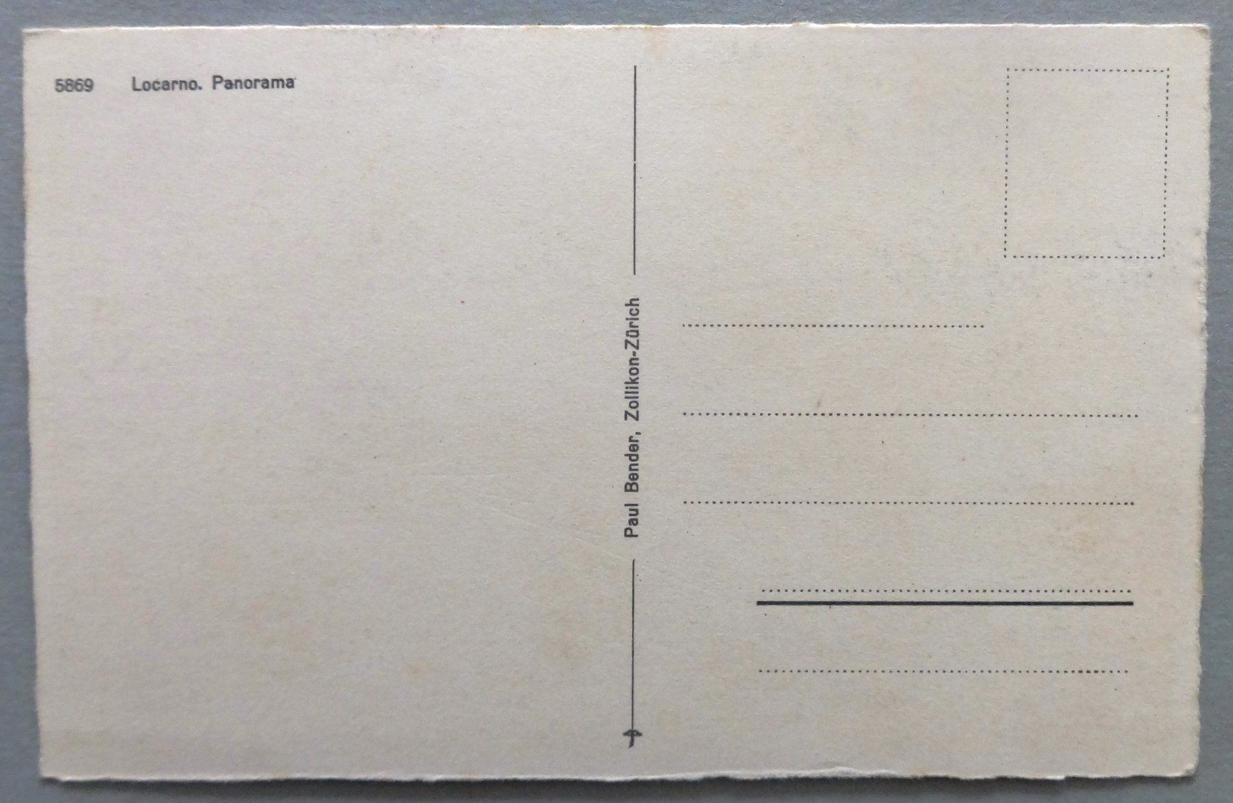 Cartoline postali: Locarno - Panorama – Usato da Fétigny venduto da Billy2miny 1