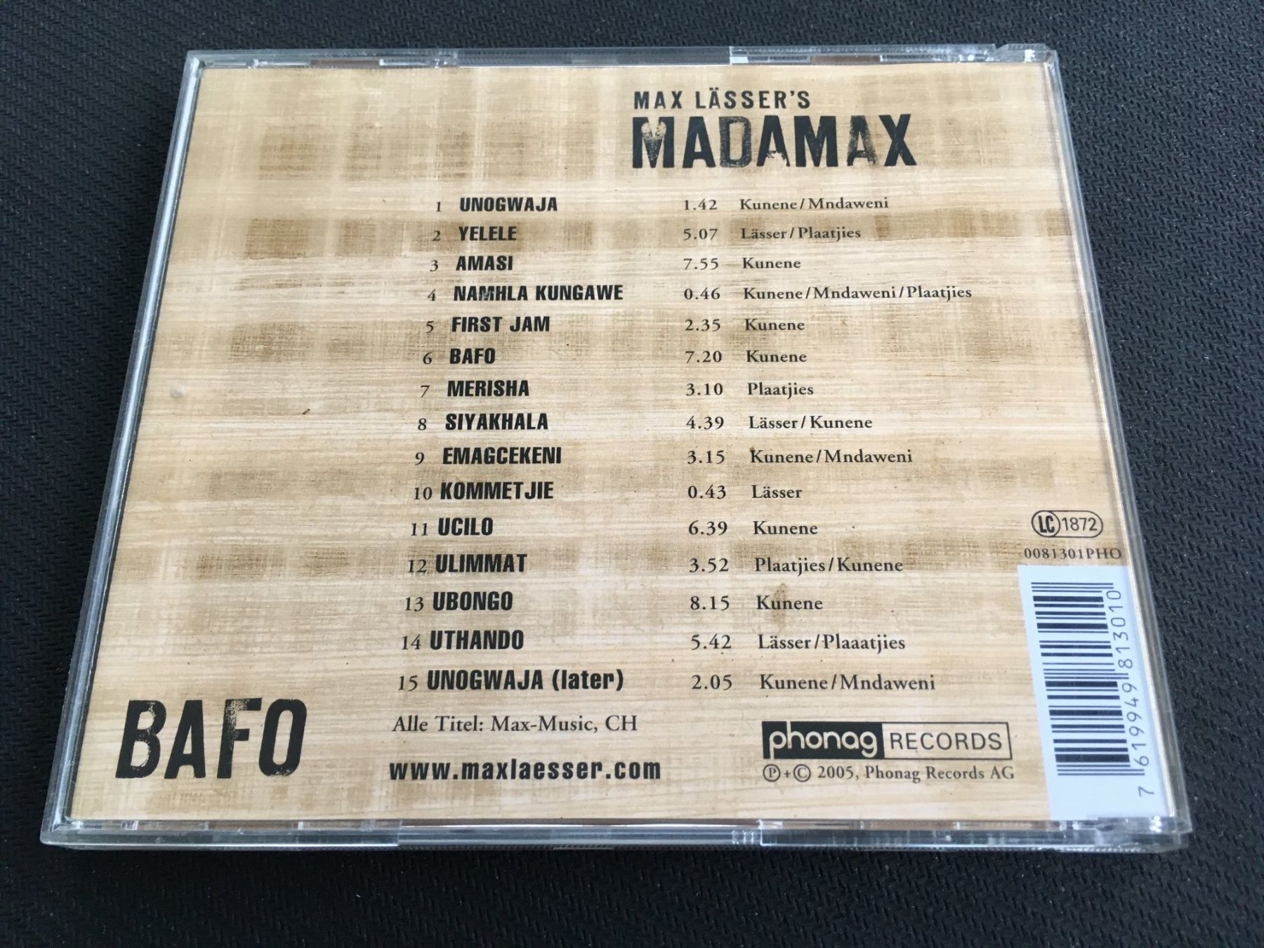 CD: Max Lässer's Madamax - Bafo -CD- – Usato da St.Gallen venduto da MedienJoe 2