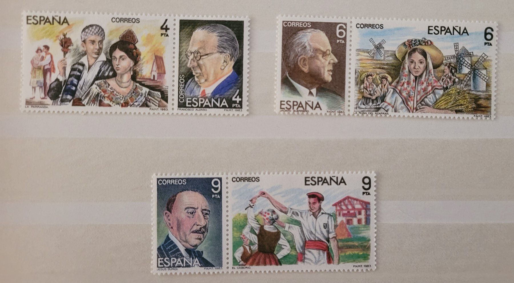 Alle Briefmarken: SPANIEN / ESPAGNE – KOMPONINSTEN / COMPOSITEURS – Neu (gemäss Beschreibung) aus Neftenbach von Mador6