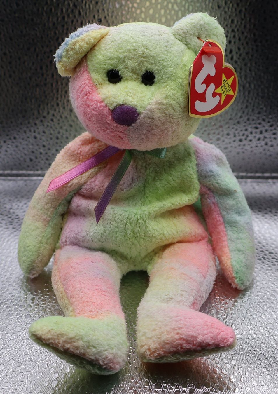 Ty Giocattoli: Ty Beanie Teddy GROOVY .. Geb.10.01.1999 – Usato da winterthur venduto da Beanieswis
