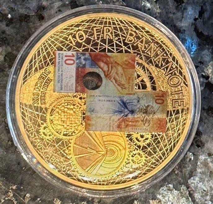 Medaglie: MEDAILLE der 10 Franken Banknote – Nuovo (secondo la descrizione) da Beringen venduto da Mantafisch1