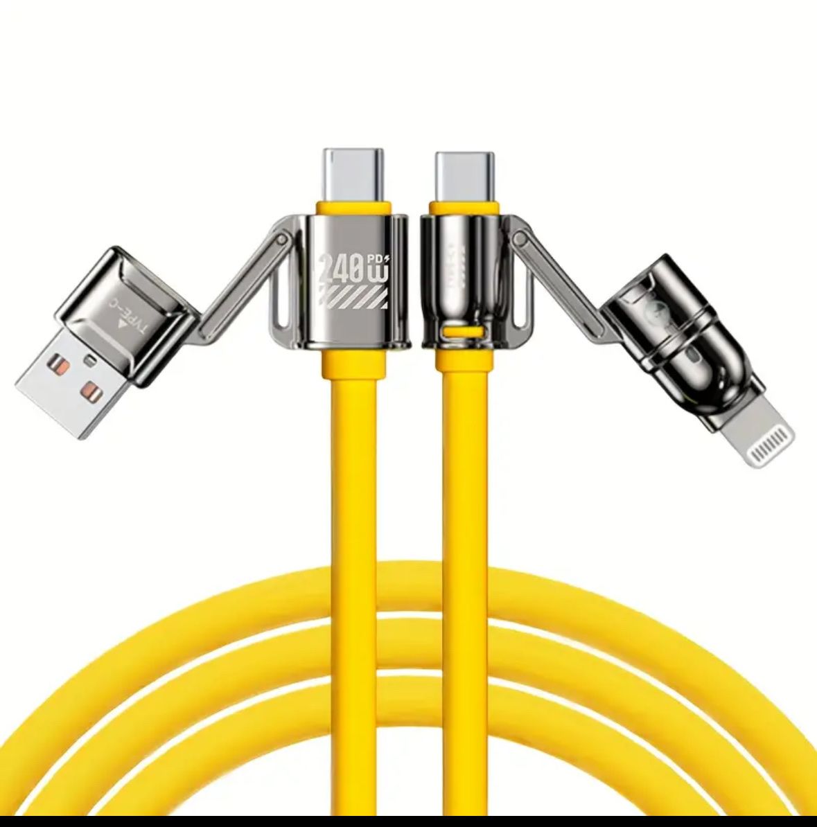 Kabel: 240W 4 in 1 Lade Kabel Gelb – Neu und originalverpackt aus Kloten von digi-Galaxy 1