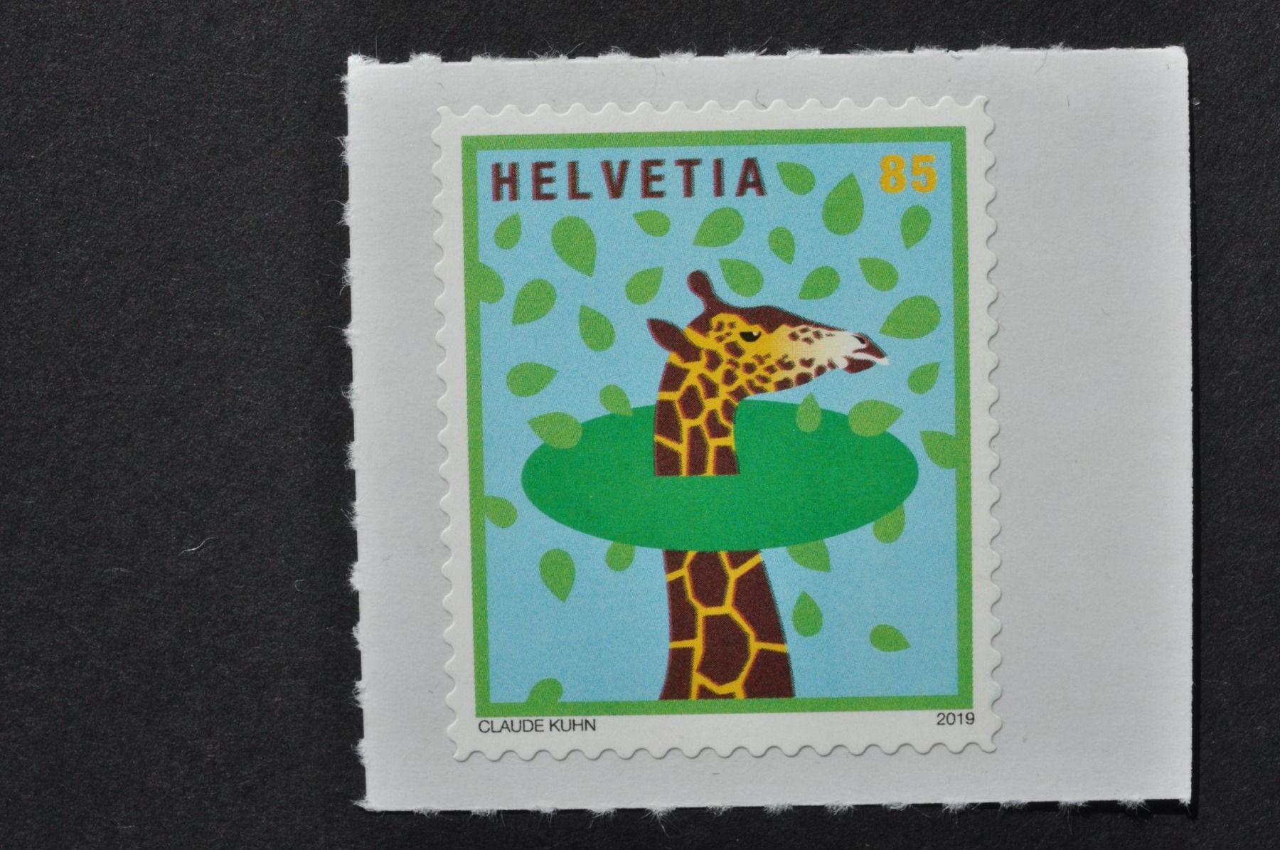 Tutti i francobolli: Abart Giraffe 2019 ** Farbverschiebung – Nuovo (secondo la descrizione) da Worb venduto da Buespy 2