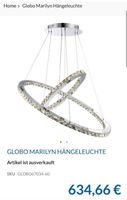 GLOBO Marilyn Hängeleuchte mit Kristallen neuwertig