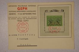 1943 W18 FDC Karte