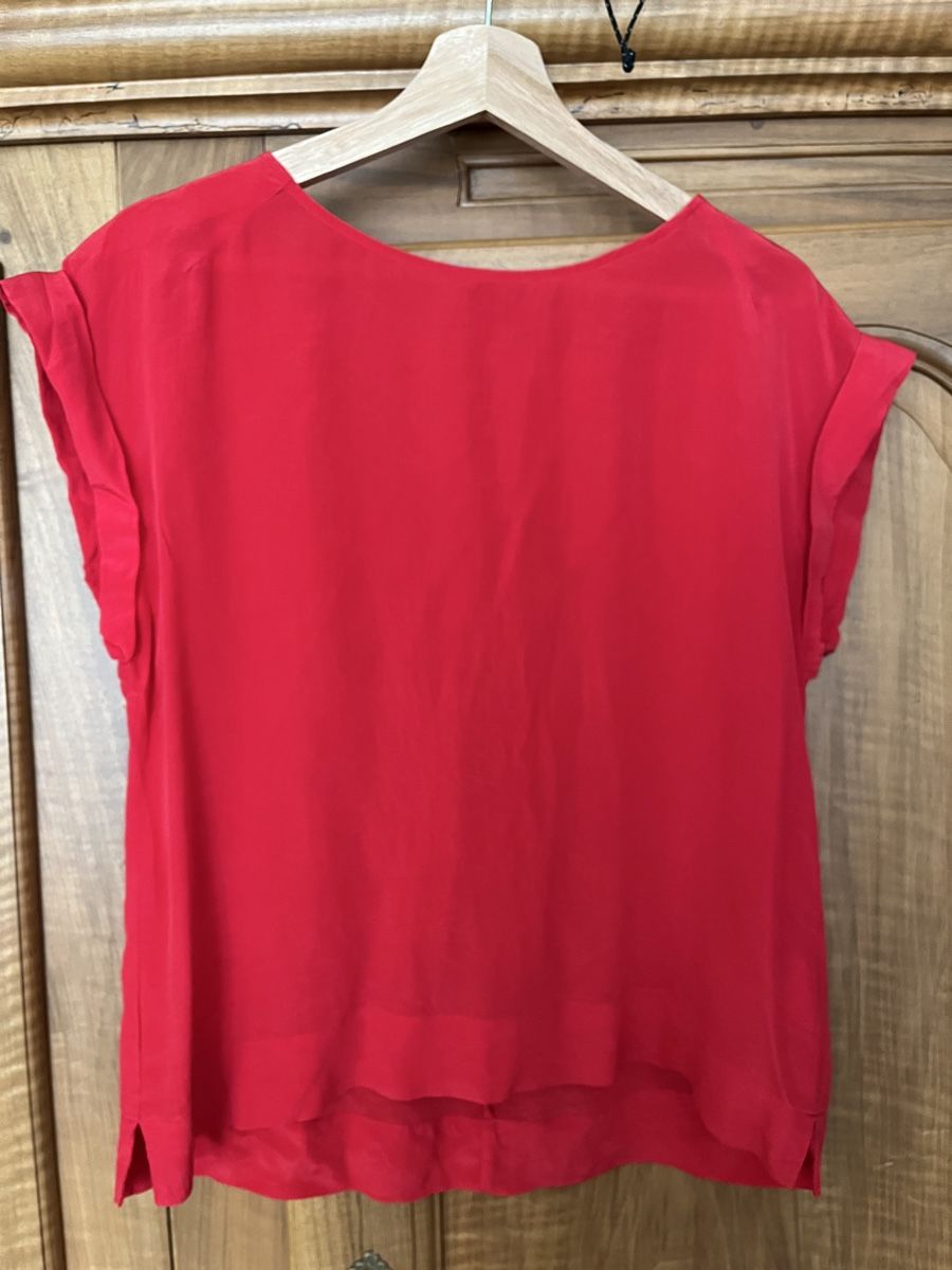 T-shirt: Modissa Shirt rot Seide Gr. 36 – Usato da Rotkreuz venduto da zisii 2