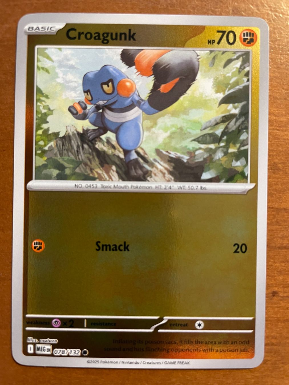 Pokémon Carte collezionabili: Pokemon Croagunk Reverse (Versand gratis) – Nuovo (secondo la descrizione) da Chur venduto da Angerson