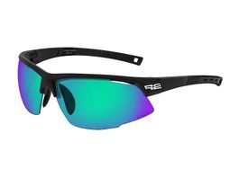 R2 Racer Sonnenbrille / Sportbrille schwarz grün