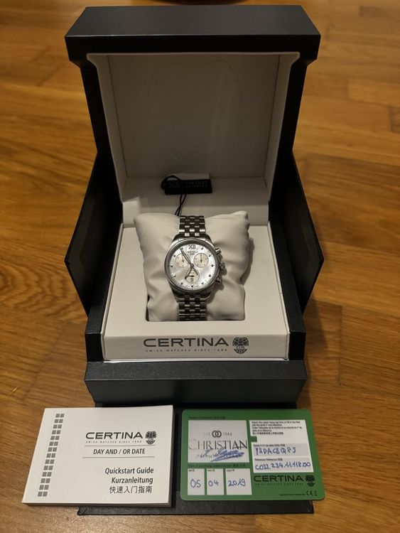 Certina DS‑8 Lady Chronograph in Originalbox (Neu (gemäss