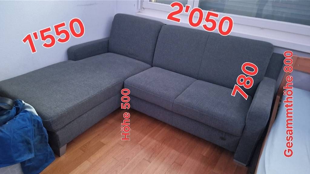 Sofas: Graues Sofa – D'occasion à Zollikofen par Larsoderso 1
