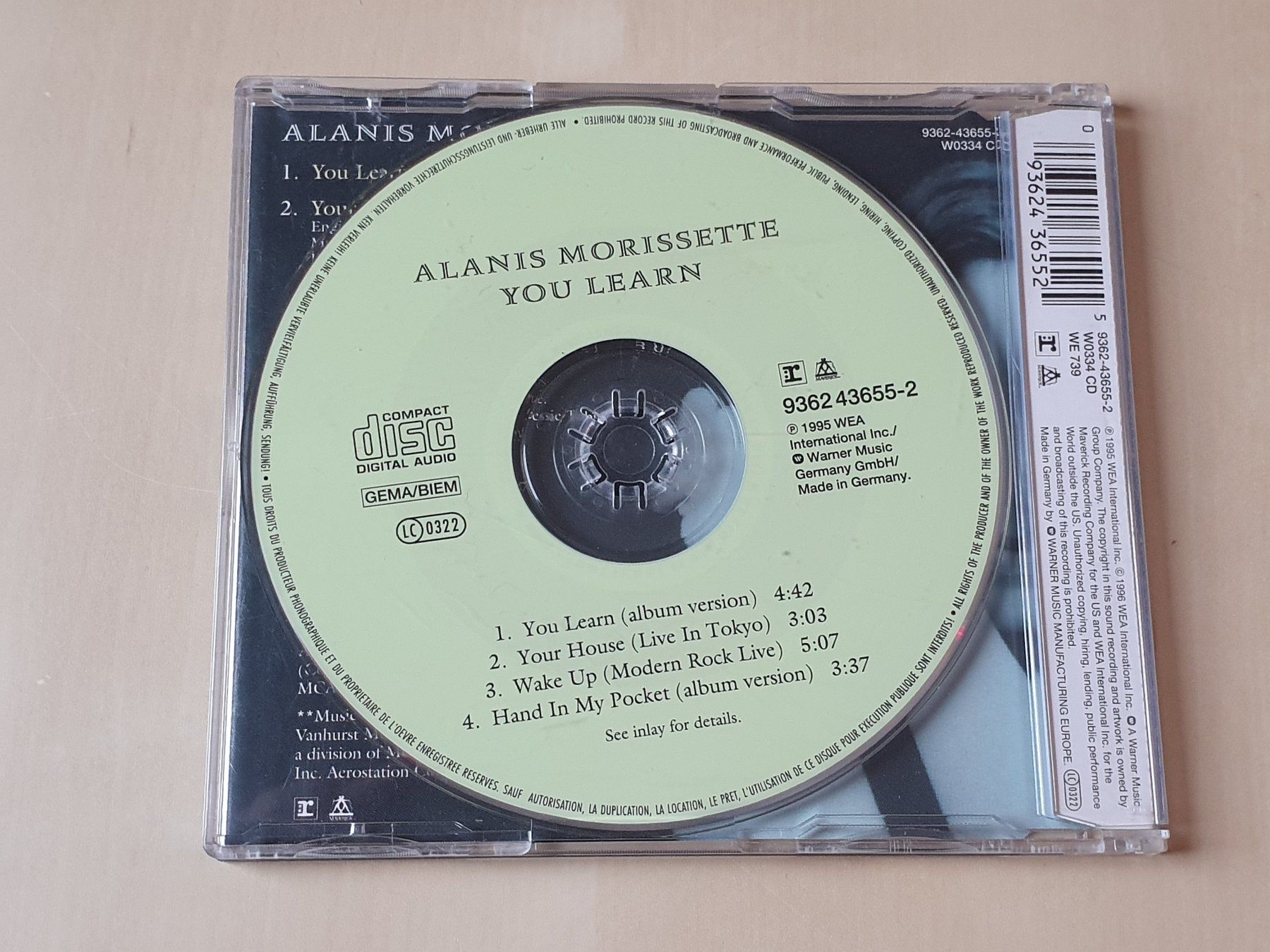 CDs: Alanis Morissette You learn – D'occasion à Stansstad par collectorsshop 1
