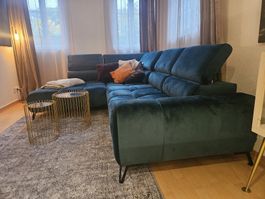 Ecksofa / Wohnlandschaft / Sofa smaragdgrün