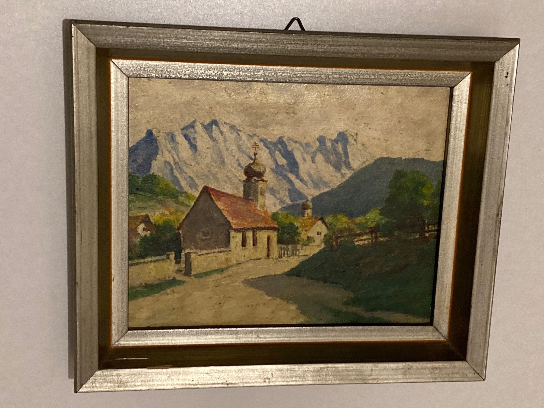 Gemälde: Landschaftsgemälde signiert Kapelle – Gebraucht aus Hirzel von pjn_d7xp