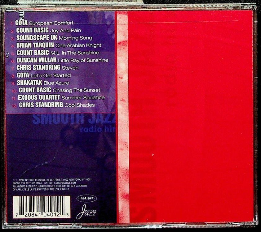 CD: Shakatak, Brian Tarquin, Chris Standring, Count Basic, Gota, – Usato da Unterbäch venduto da gote 1