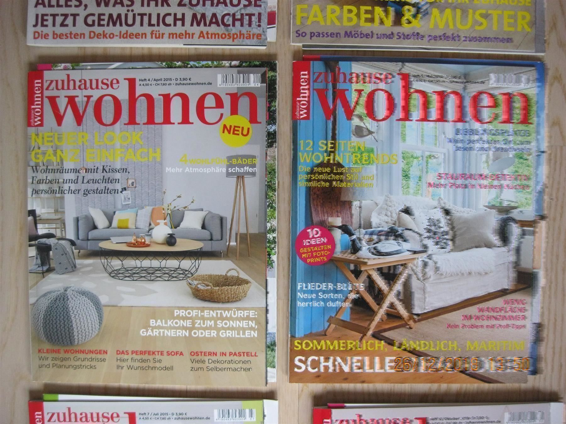 Zeitschriften & Magazine: ZuHause Wohnen 7 Hefte 2015, 1 Heft 2014 – Neu (gemäss Beschreibung) aus Affoltern am Albis von Sabinezc 2