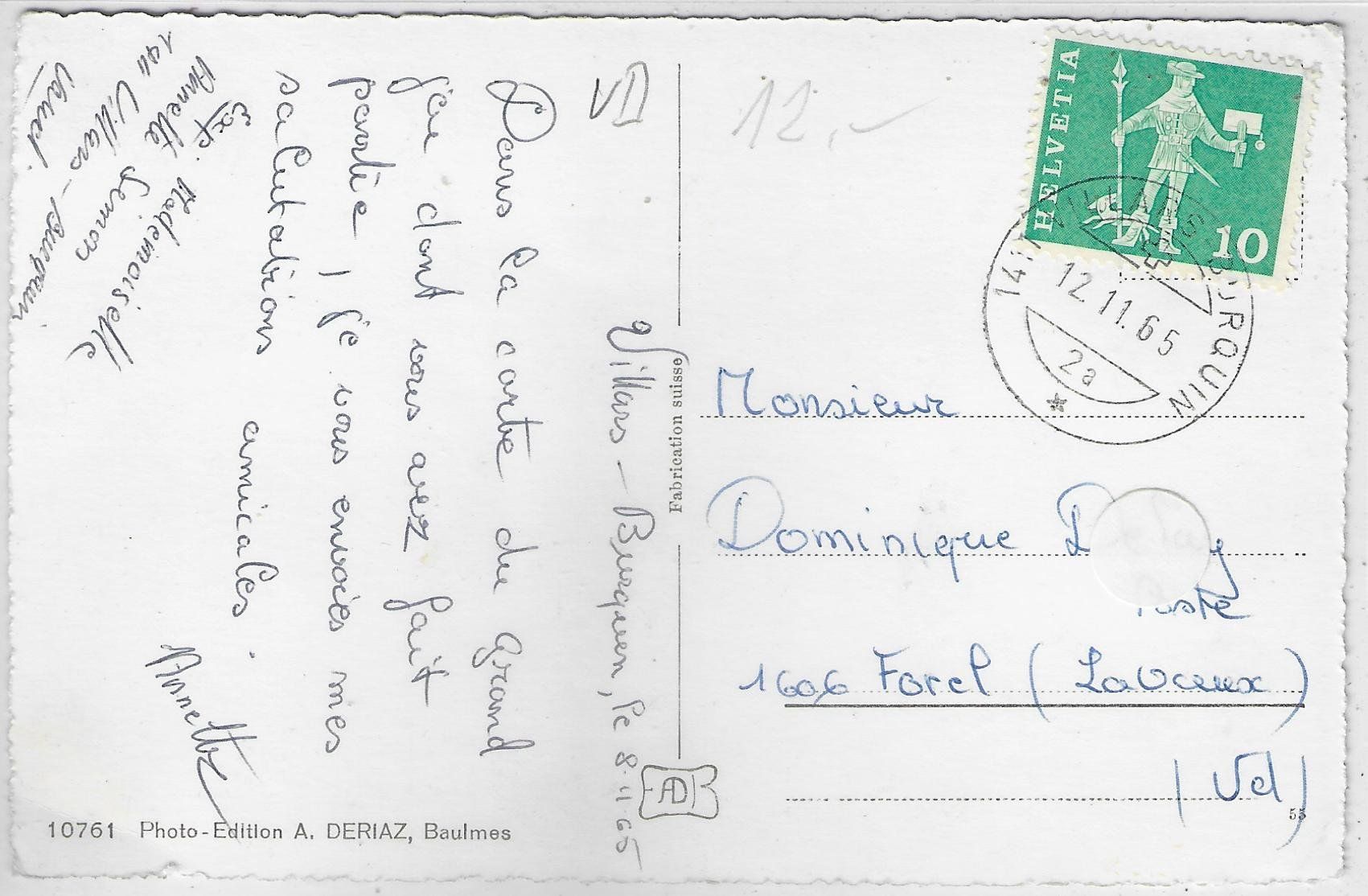 Cartoline postali: Villars-Burquin et le Jura – Difettoso da Ettingen venduto da Kartenplanet 1