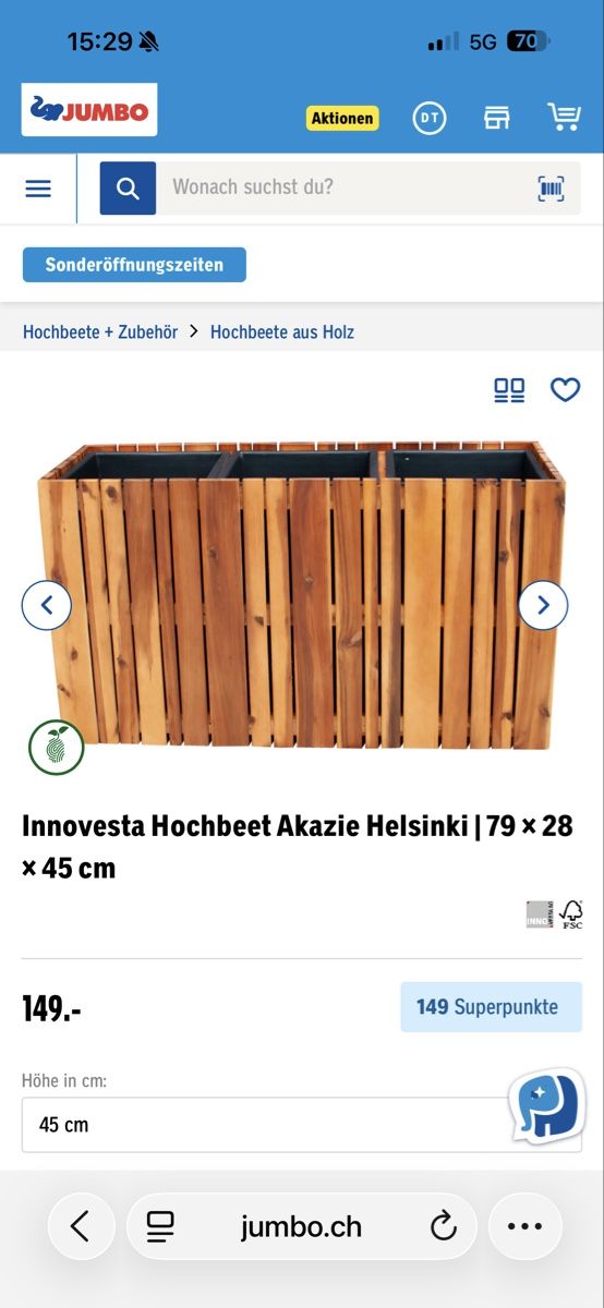 Vasi per fiori: Hochbeet  von Jumbo – Nuovo (secondo la descrizione) da Schlierbach venduto da Kaufmann78