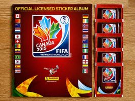Panini 2015 Frauen WM Leer-Album + 5 Päckli (sehr selten)