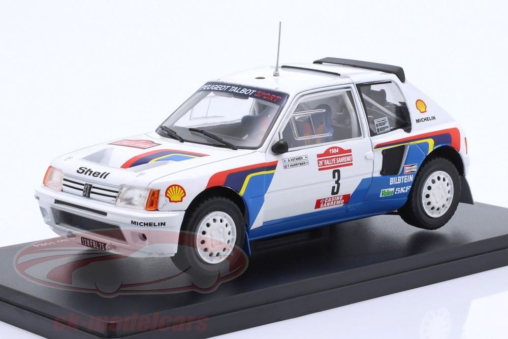 Miniature Vitesse 1/43 - Peugeot 205 Turbo 16 - San Remo 1984 Et Monte Carlo 1985 - ZC1014
