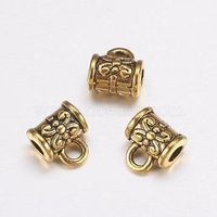 Aufhänger mit Öse antik golden, 3 Stück