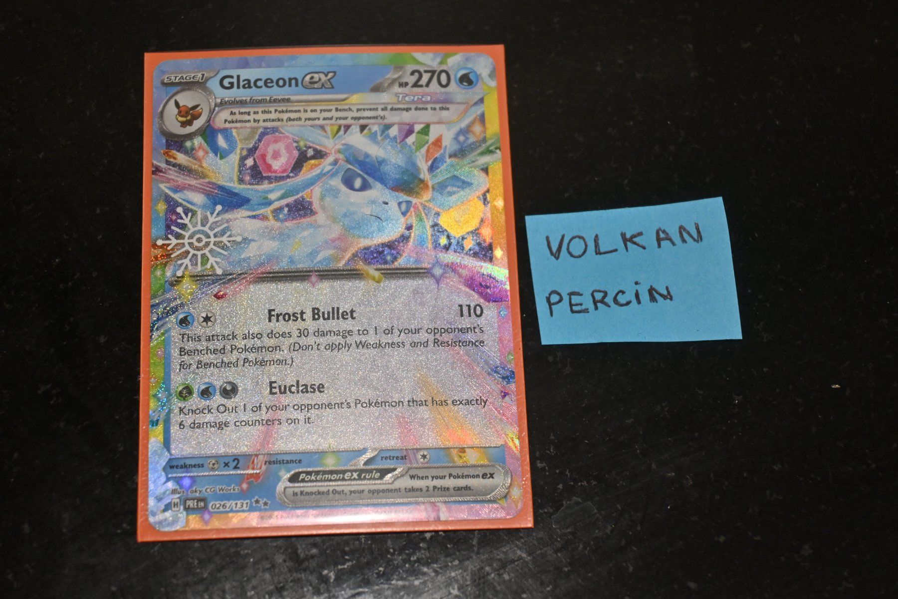 Pokémon Carte collezionabili: Glaceon ex #26 Pokemon Prismatic Evolutions EN – Usato da Aigle venduto da PSAPOKEVOVO