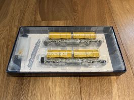 Liliput L240037 H0 Containertragwagen Set 3 SBB Post Schweiz