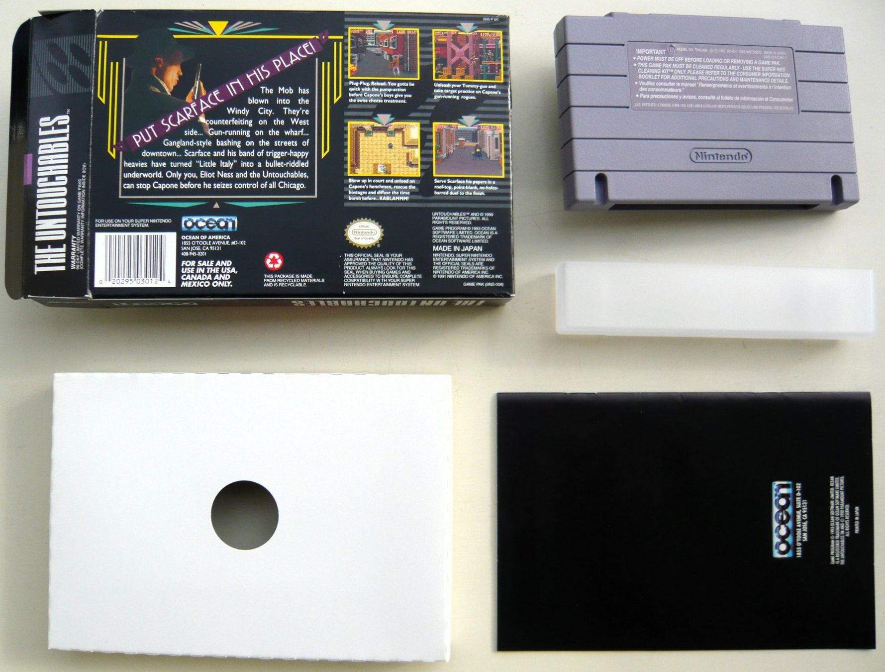 Nintendo Spiele: SNES:  The Untouchables, CIB, Excellent état ! – Gebraucht aus Onex von Jaguar1986 3