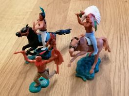 Hong Kong - Indianer Figuren - 3 Stk. ( ähnlich wie Timpo )