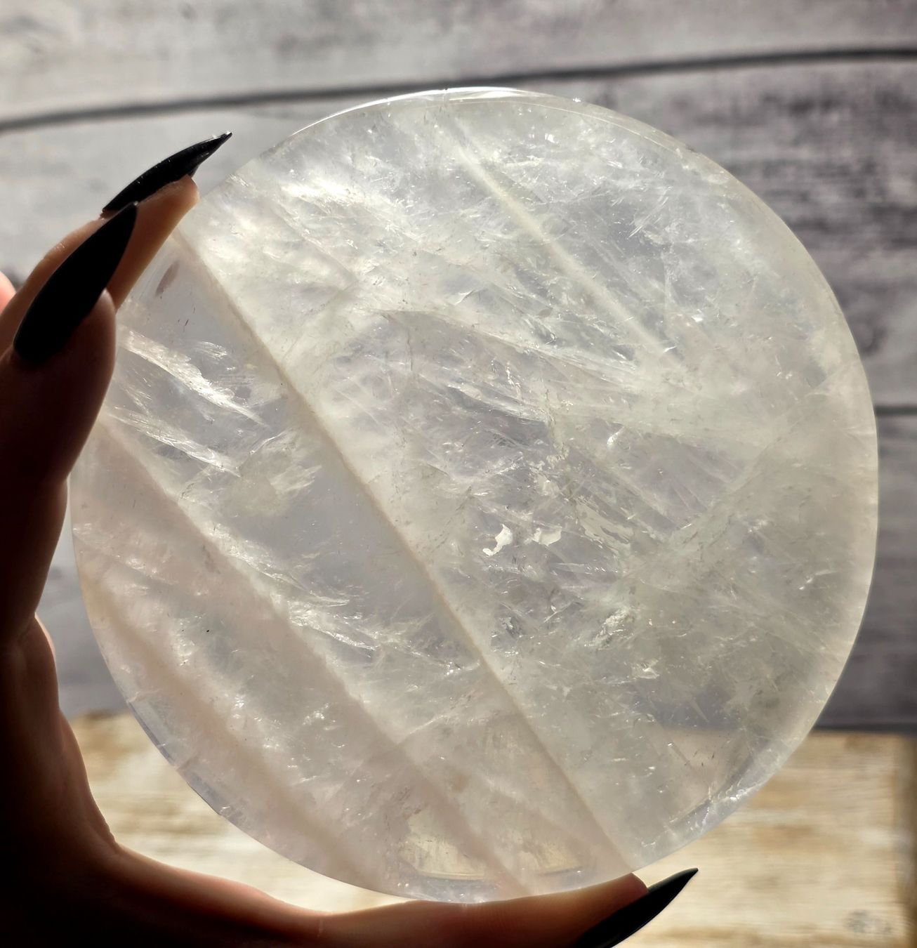 Minerali & Pietre curative: Bergkristall Scheibe 378g – Nuovo e nell'imballaggio originale da Matzingen venduto da Shay_Crystalz 1