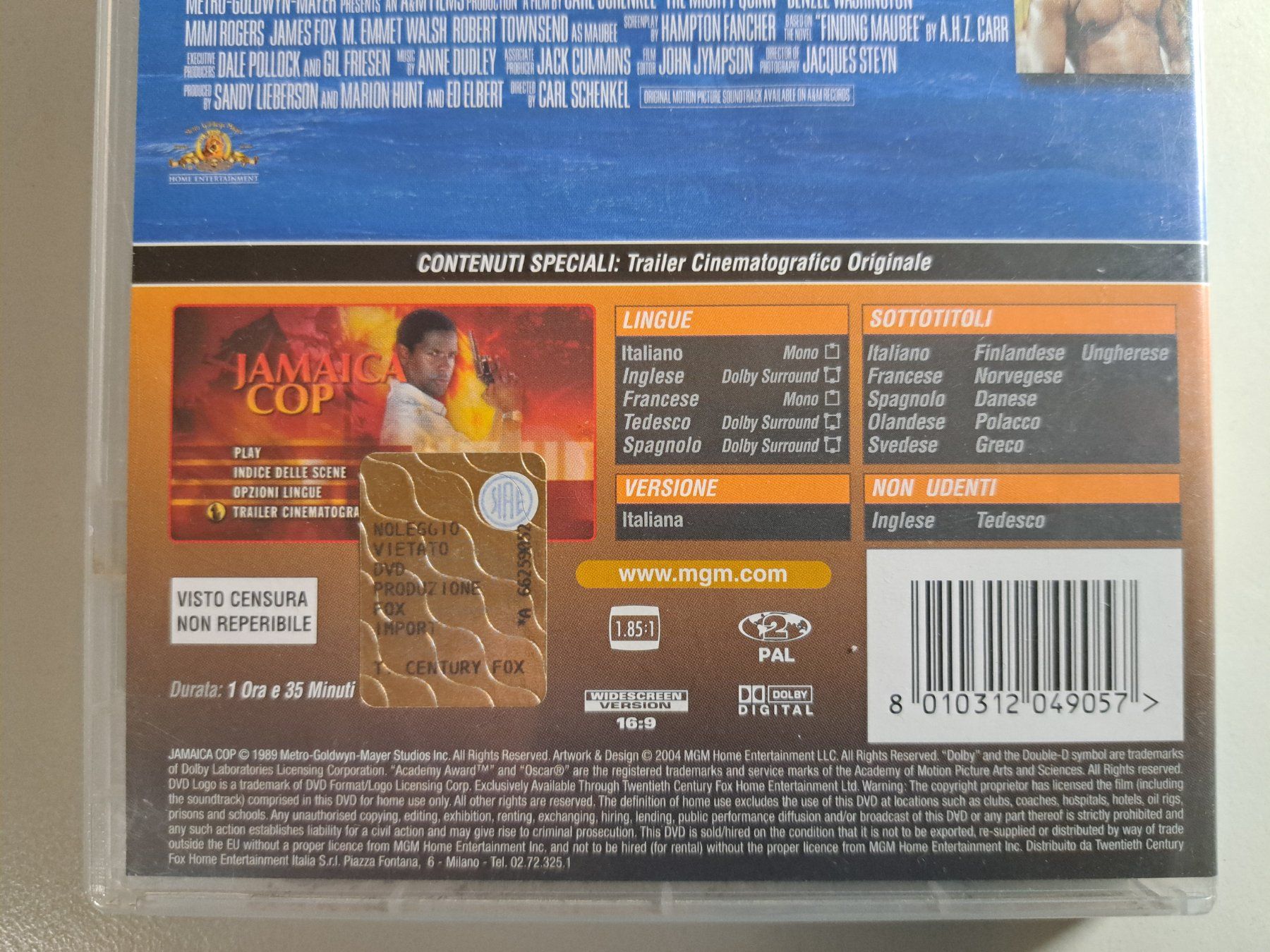 Alle DVDs: THE MIGHTY QUINN - JAMAICA COP – Gebraucht aus Wichtrach von LuckyLuke69 3