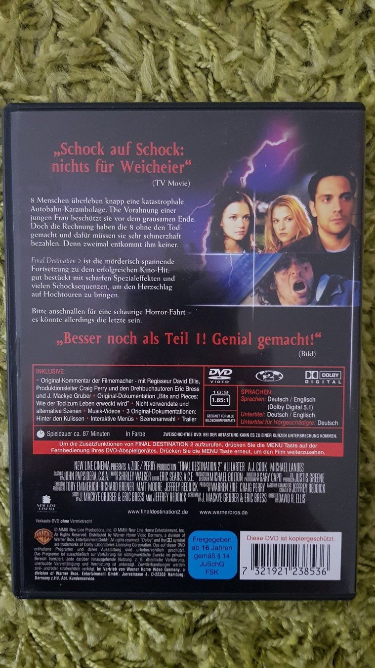 Alle DVDs: Final Destination 2 – Gebraucht aus Dornach von Letizia1987 1