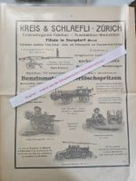 Feuerwehr - Original Inserat Kreis & Schlaefli 1911