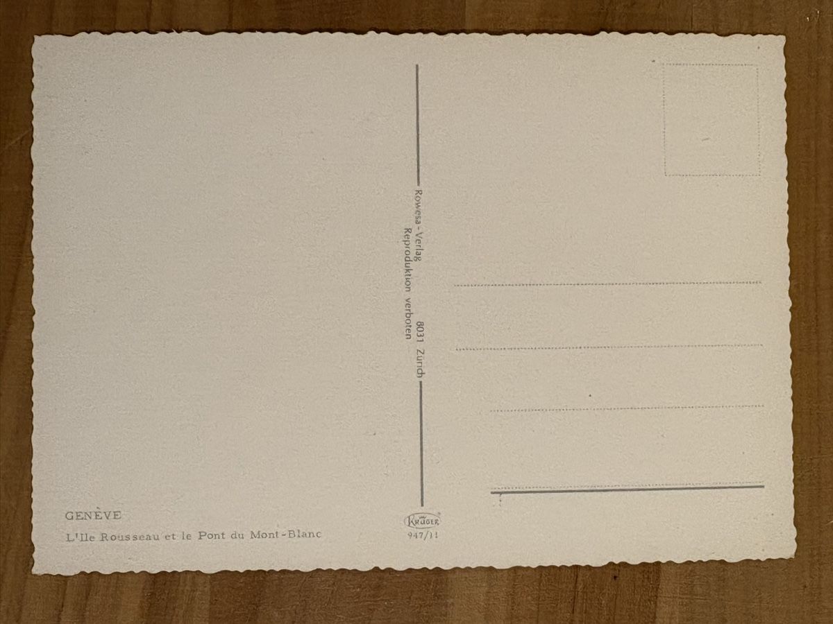 Cartes postales: AK von Genf – D'occasion à Rümlang par Brieftaube1 1