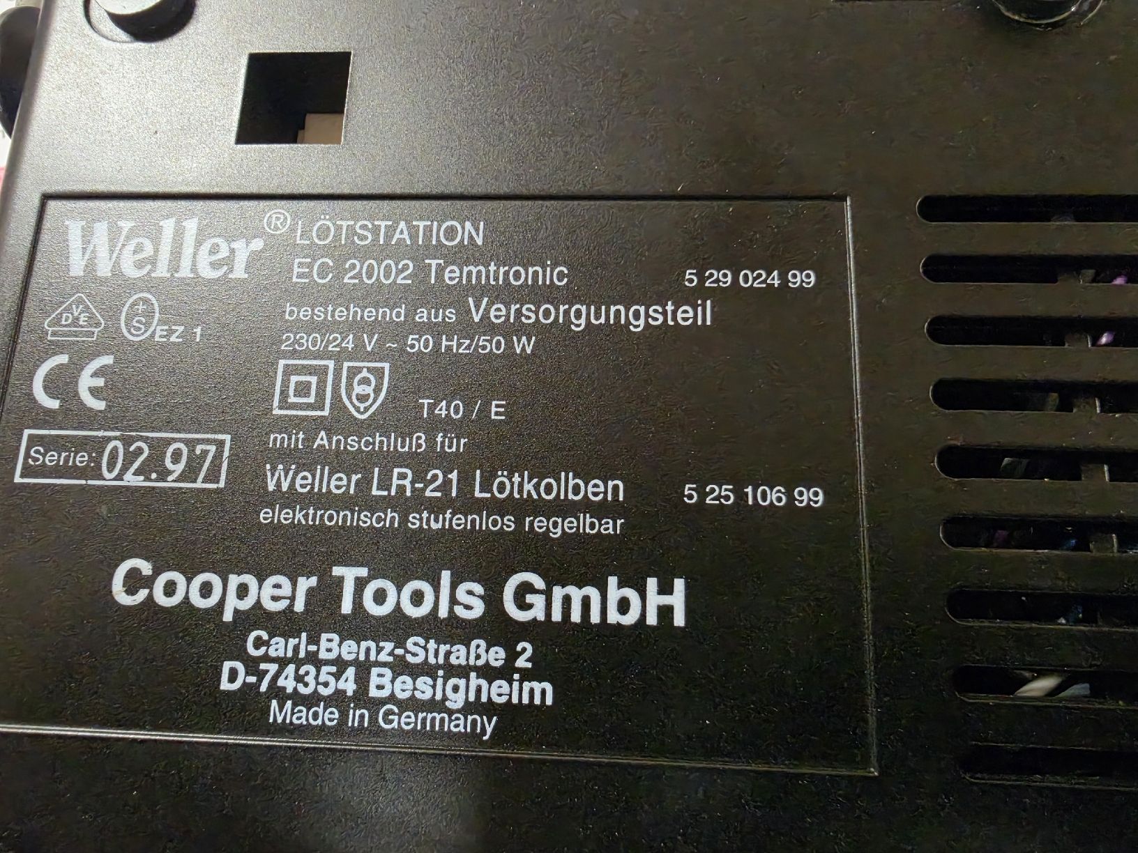 Weller Saldatori: Weller EC2002 ESD-Lötstation. – Usato da Glattfelden venduto da hbct 4