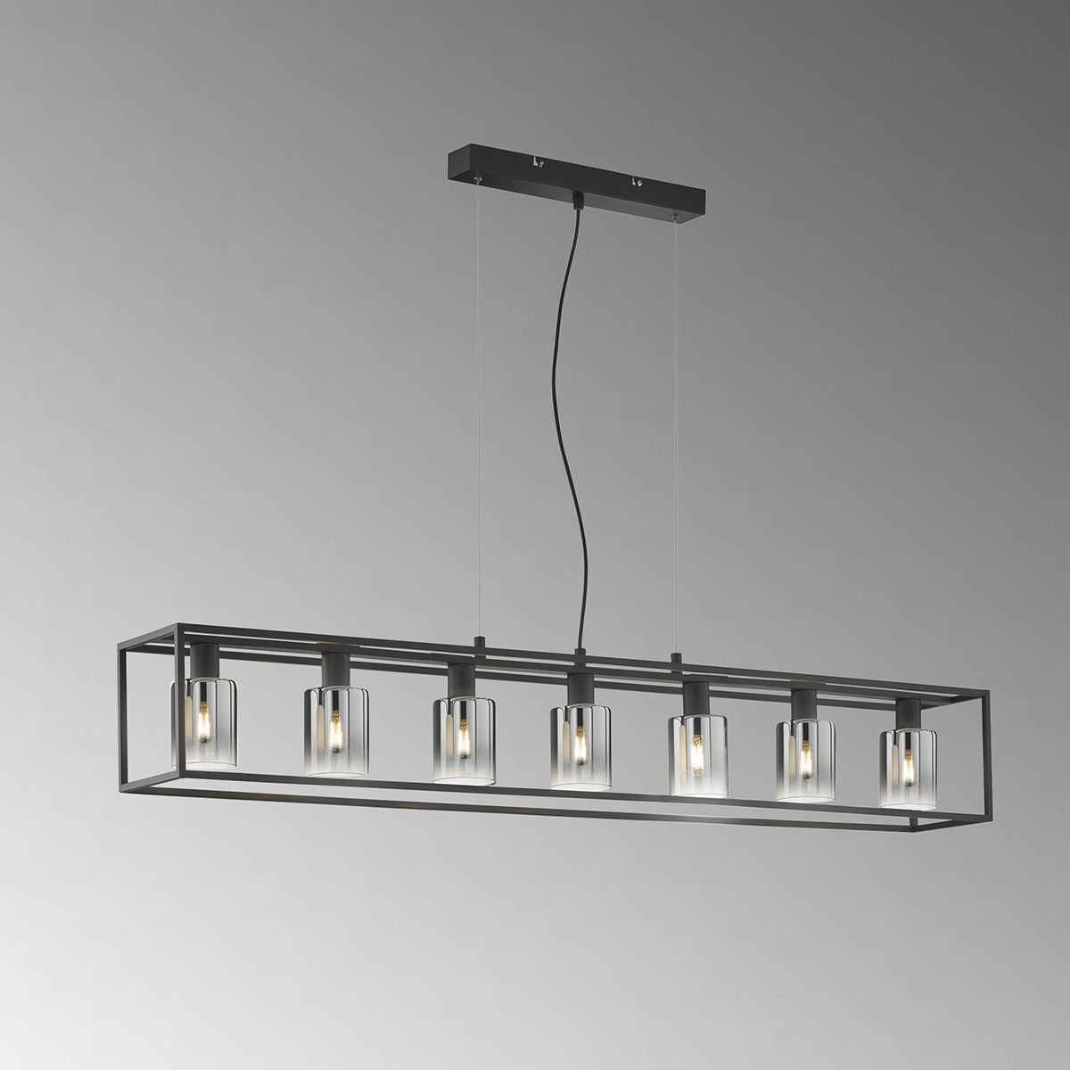 Lampadari & plafoniere: Pendelleuchte, Schwarz, 130 cm x 18 cm – Nuovo (secondo la descrizione) da Kreuzlingen venduto da Smart-Light