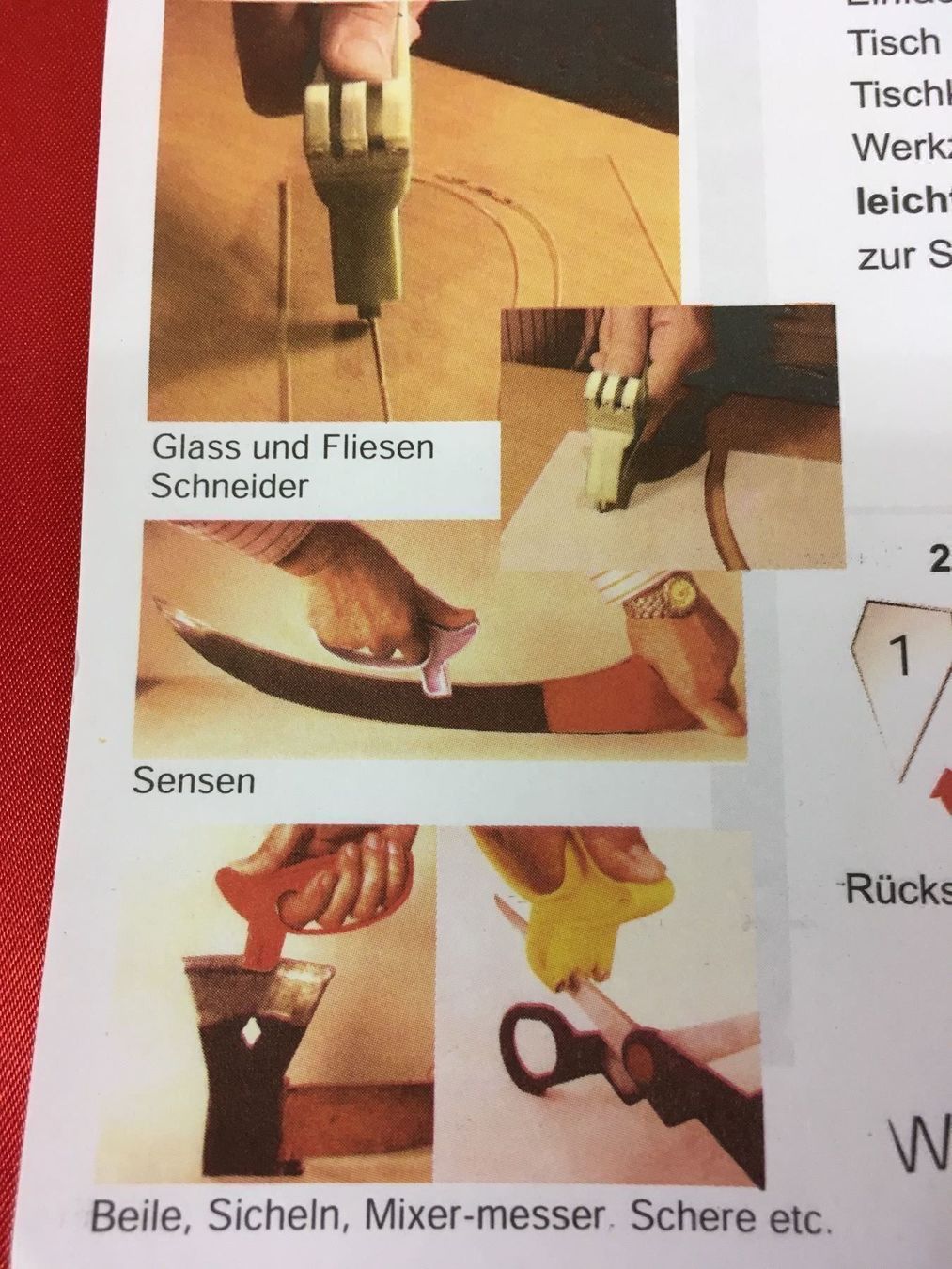 Tutti gli attrezzi: Messer, Scheren Schleifer, Glasschneider, Preis pro Stück – Nuovo e nell'imballaggio originale da Binningen venduto da Deco06 7