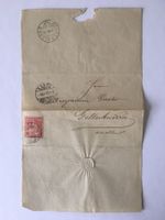 Briefmarke sitzende Helvetia 1872, antik