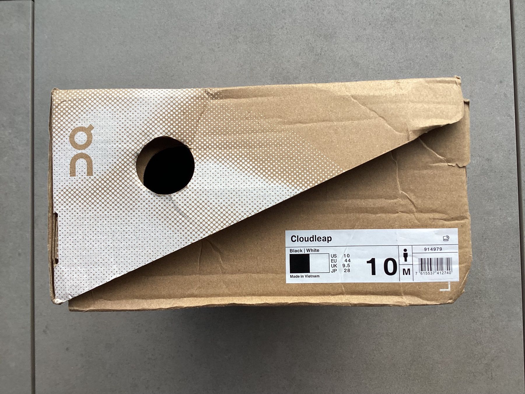 On Scarpe da uomo: ON Cloudleap, Waterproof, Black/White, Grösse: 44, fabrikneu – Nuovo e nell'imballaggio originale da Haag (Rheintal) venduto da Rega 8