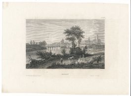 Historischer Stahlstich «AARAU» – ca. 1840 – J.-G. Martini