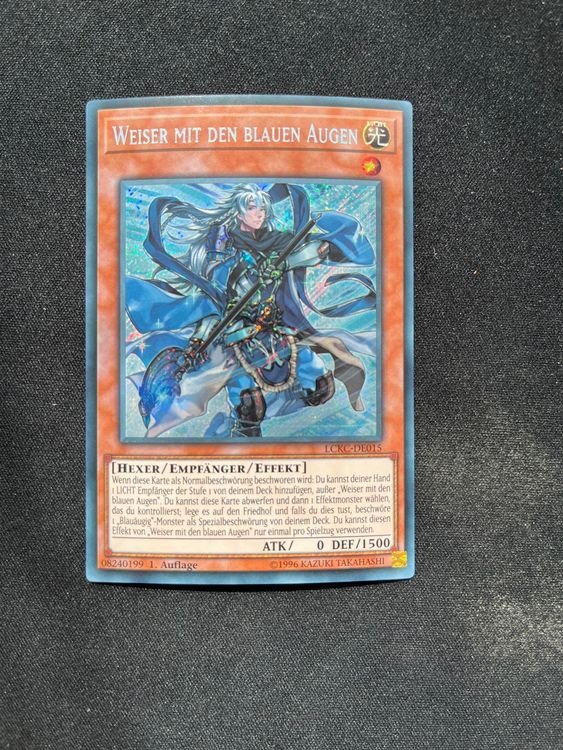 Yugioh Karte - Maid Mit Den Blauen Augen - Secret Rare 1. Auflage Deutsch - Legendary Collection Kaiba