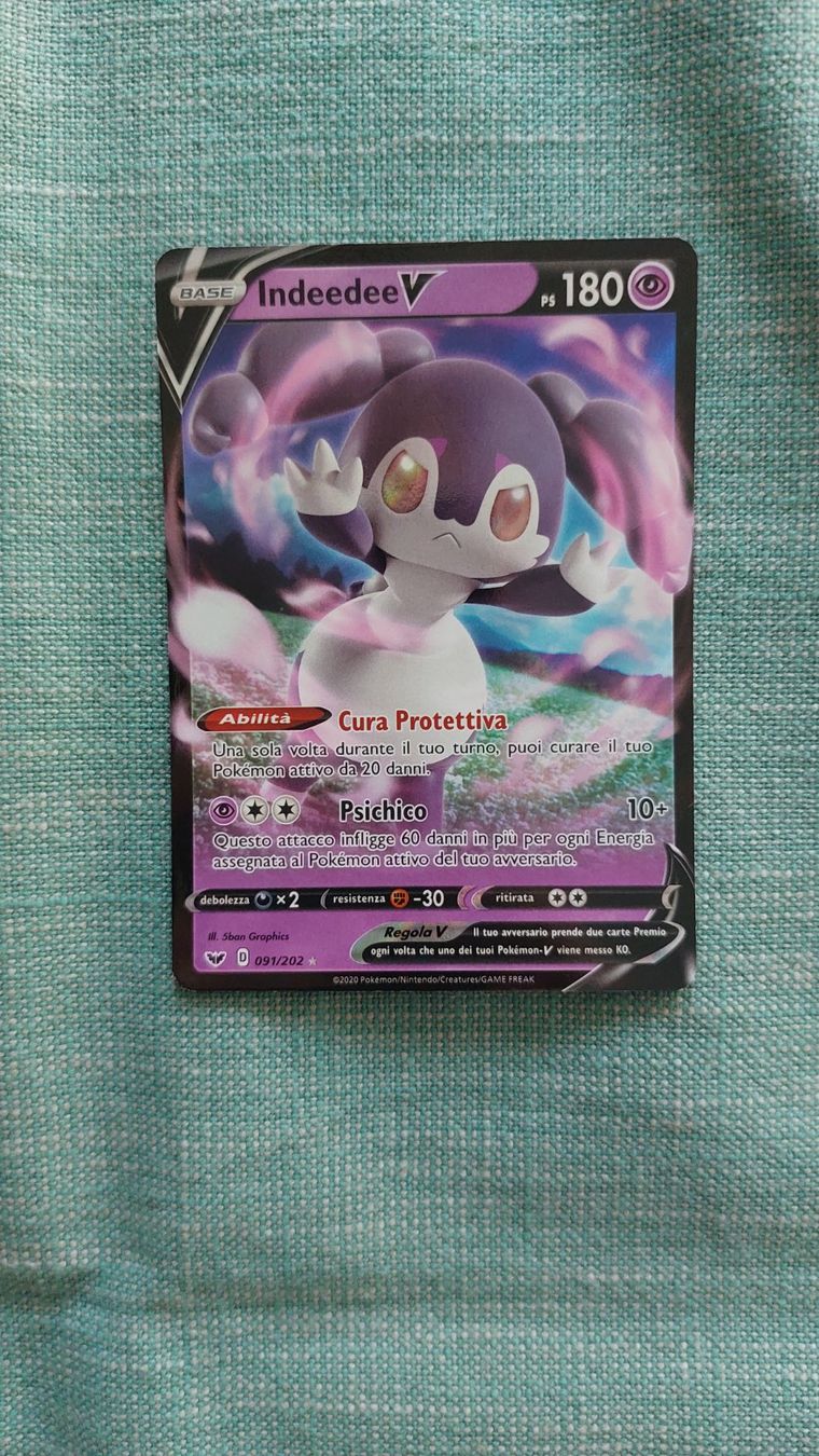 Pokémon Sammelbilder & Trading cards: Indeedee V Spada & Scudo base – Neu (gemäss Beschreibung) aus Bellinzona von Pagur